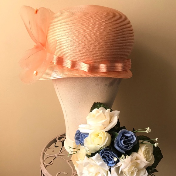 Brand New Round Peach Hat - Picture 4 of 6